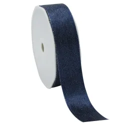 Double Faced Satin Ribbon; Luxury Sparkle Blue
